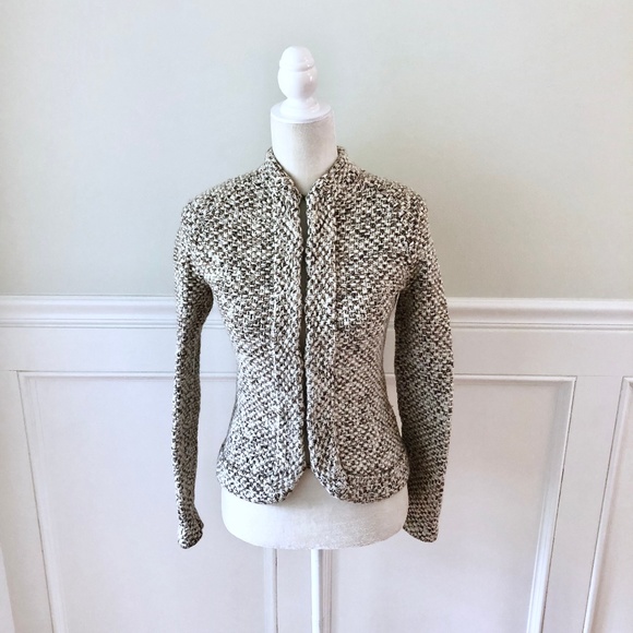 J. Crew Sweaters - J CREW Handknit Wool Cardigan Blazer Sweater S
